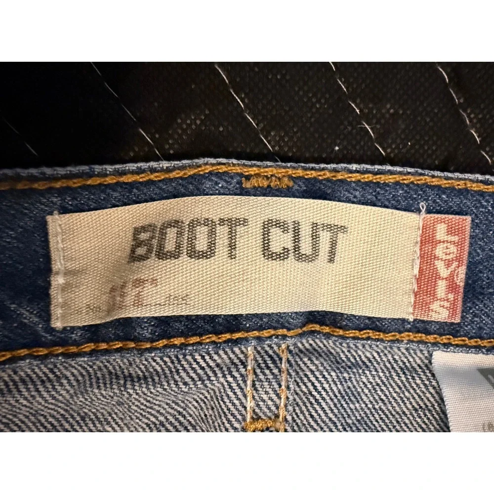 Levi's 517 Bootcut Jeans Mens W34 L36 Blue Red Tab Y2K Vintage Denim